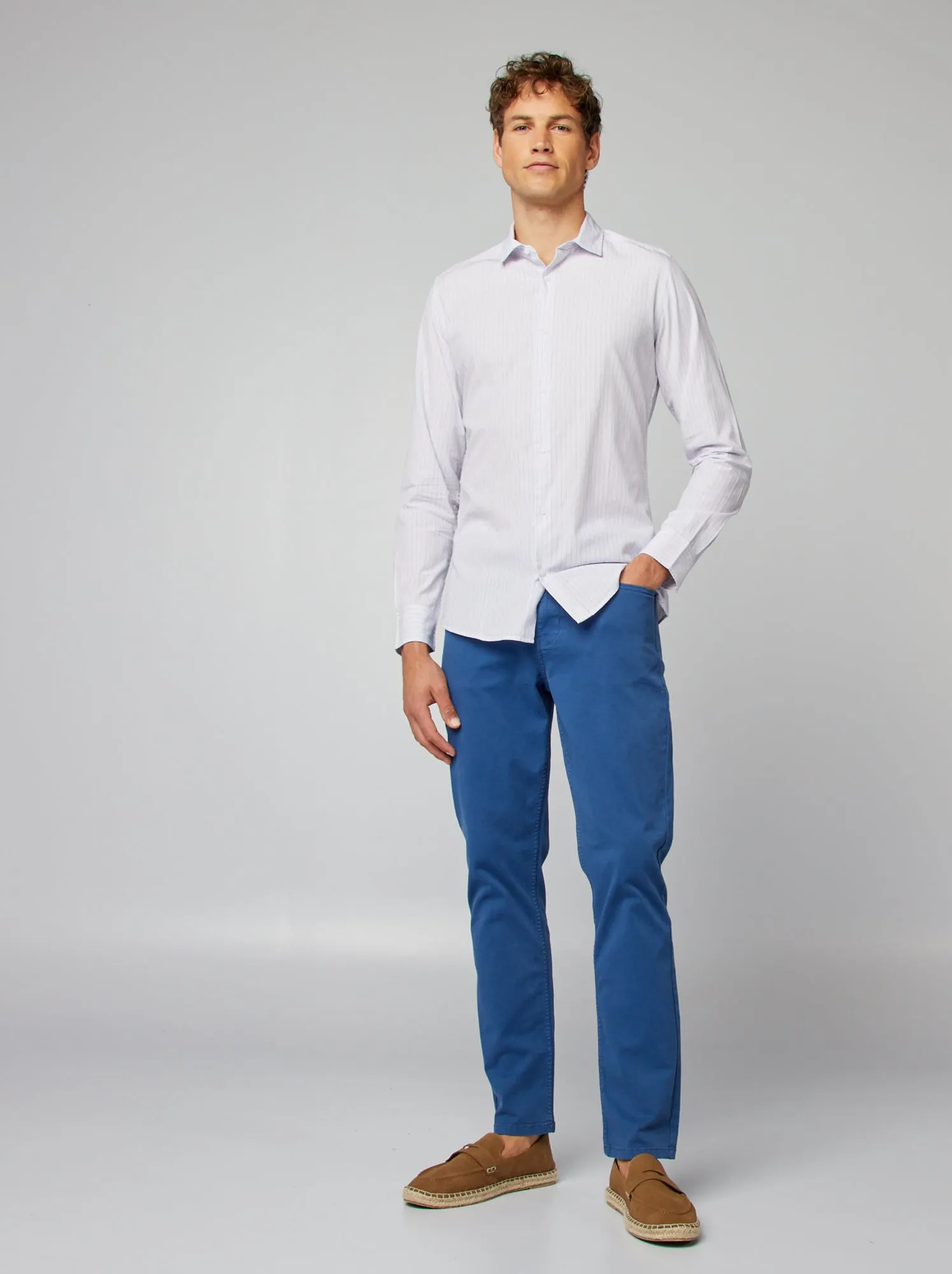 Camicia taglio aderente - slim fit - BEIGE